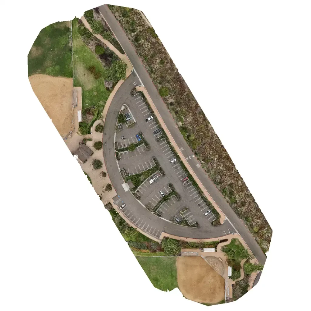 ORTHOMOSAIC IMAGE OF THE ENCINITAS COMMUNITY PARK IN ENCINITAS, CALIFORNIA